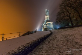 Niederwalddenkmal nach dem Schneesturm