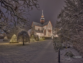 Kloster Eberbach im Schnee -3