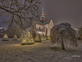 Kloster Eberbach im Schnee -1