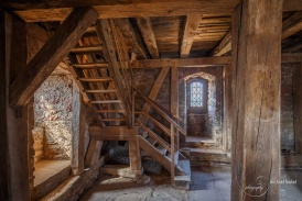 Schloss Steinau: Aufgang im Turm